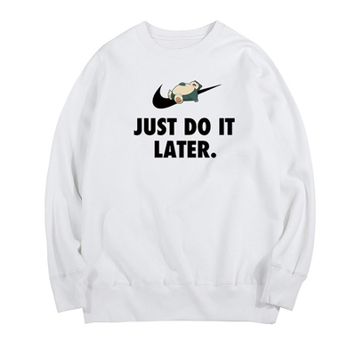 卡比兽snorlax恶搞圆领卫衣