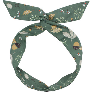 手工绿色松果日系和风兔耳朵铁丝发带女绑发饰洗脸可爱头饰发箍