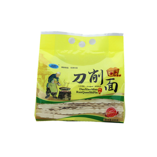甘肃润泉1400g麦芯粉刀削挂面筋道爽滑花边风味主食大宽面条