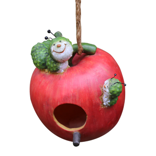 户外庭院创意树脂鸟屋鸟窝别墅花园幼儿园花园造景阳台装饰挂件