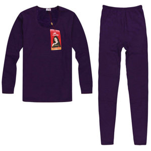 加厚羊毛保暖内衣浪莎加厚护膝