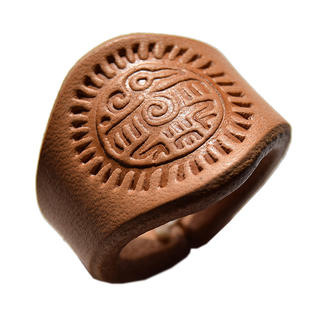 茄子原创美式复古阿美咔叽方巾扣腰果花丝巾牛皮嘻哈机车潮百搭配