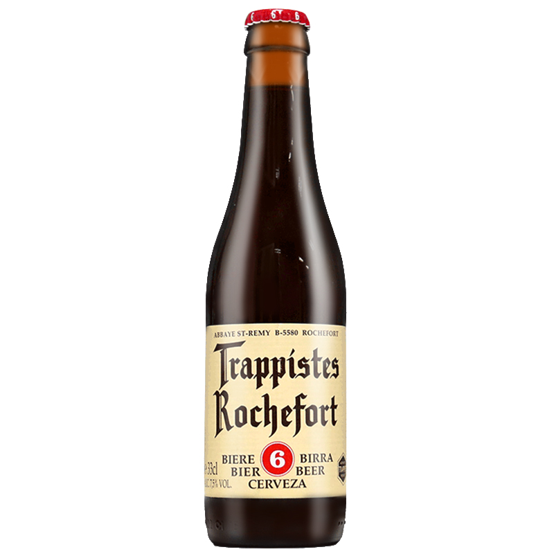 比利时罗斯福6号啤酒Rochefort 6比利时进口啤酒 330ml*24瓶前红