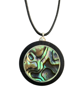 原创设计风圆形实木变色礼品吊坠