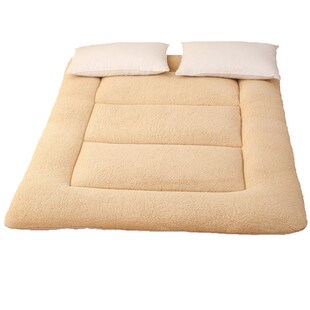 羊羔绒床垫加厚保暖1.5m1.8床褥羊毛睡垫被折叠榻榻米绒面单双人