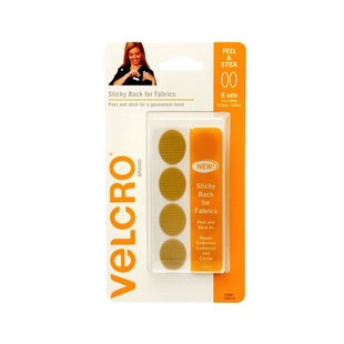 VELCRO Brand织物专用背胶魔术贴 全棉牛仔帆布面料 免缝纫 8对装