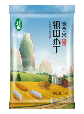 北田家庭煮饭银田小丁10斤新米