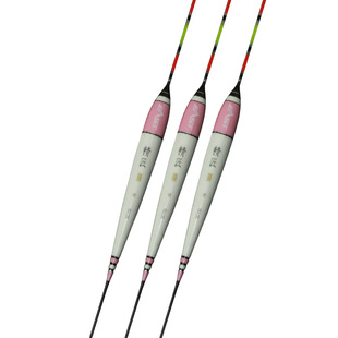 【三折】东区钓具浮漂台钓标精匠QJ06 (巴) 水晶红尾钓鱼漂浮标