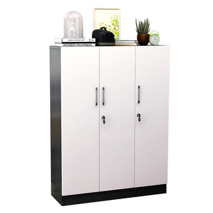 鞋柜带锁门外门口木质大容量室外防盗鞋架简易楼道收纳柜多层柜子