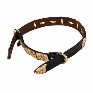 重回汉唐汉服童装男款双扣革带腰带搭配圆领袍贴里直裰百搭配饰品