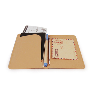 不纸如此/个性原创多功能护照钱包-01 棕黑可水洗牛皮纸