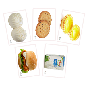 食品类儿童早教训练认知卡片自闭症孤独症发育迟缓训练教具玩具