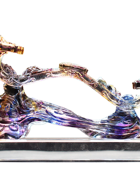 古法琉璃如意摆件招财镇宅艺术品