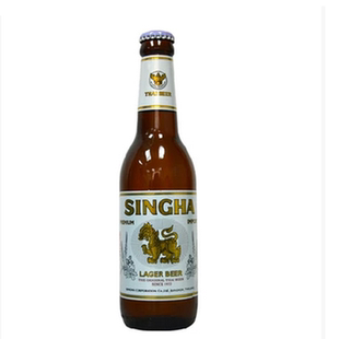 胜狮星哈新哈拉格啤酒SINGHA LAGER BEER泰国进口 330ML包邮