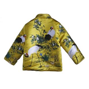 男童唐装拜年服冬装儿童兄妹服装宝宝上衣外套拜服母子装加厚