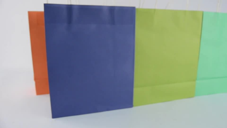 Medium Bright Color Grocery Decorative Kraft Paper Bag Buy Decorative