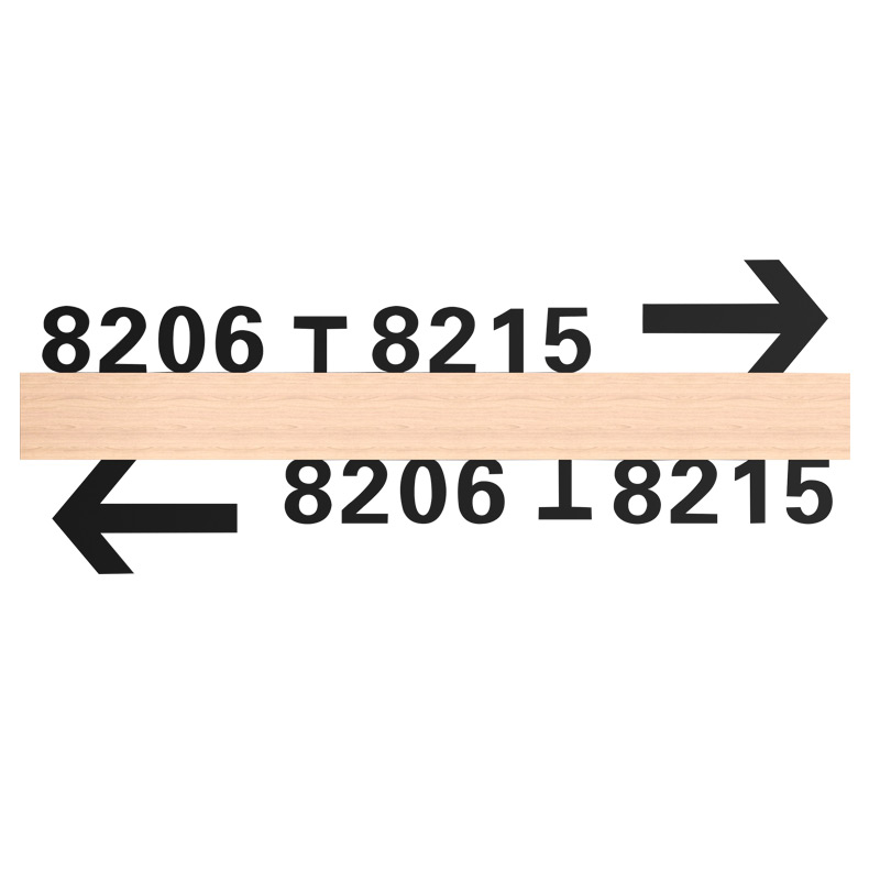 酒店宾馆房间号指示牌电梯楼层指引牌亚克力带箭头门牌号码牌定制