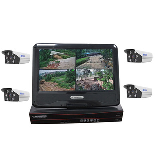 12.5寸屏4路有无线WIFI网络数字高清NVR硬盘录像带屏一体监控主机