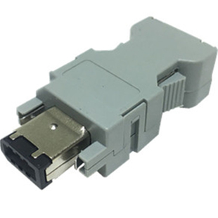 适用松下A4A5A6伺服100W 200W 400W 750W 驱动器X4编码器电机插头