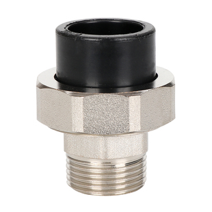 PE外丝铜活接 pe外牙铜活接 PE水管接头配件PE铁接头 20 25 32 40