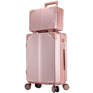 法尼茜行李箱女拉杆箱男24寸学生万向轮旅行箱20/26/22皮箱子母箱