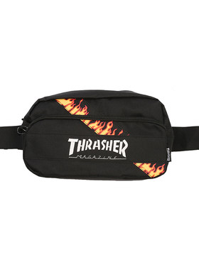 thrasher日版拼接尼龙斜挎包