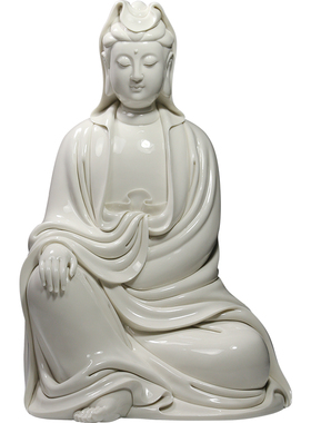 微美赖瑞观音像白釉供奉德化陶瓷