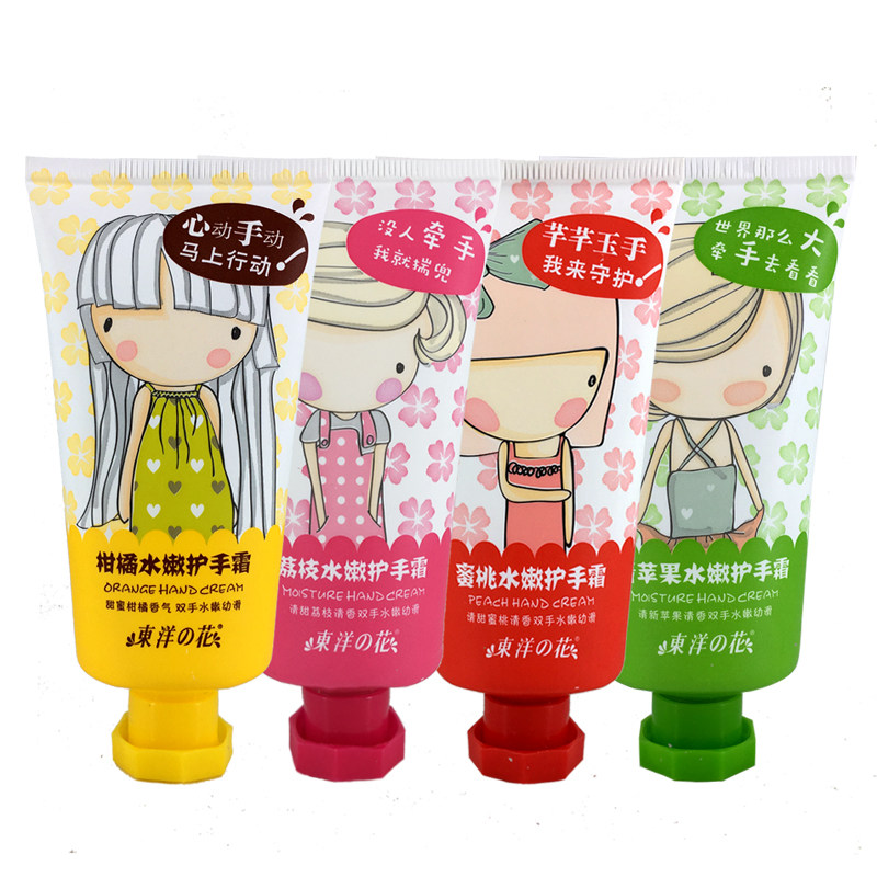 东洋之花蜜桃水果味便携装护手霜