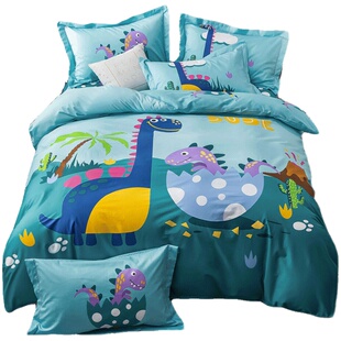 奥特曼儿童四件套全棉男纯棉秋冬加厚卡通床上三件套儿童床单被套