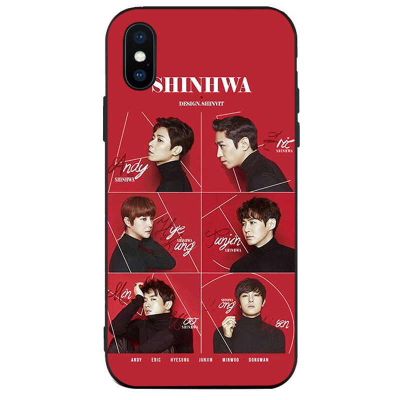 SHINHWA神话韩国组合适用于8手机壳XSMAX苹果6s挂绳11软硅胶7PLUS