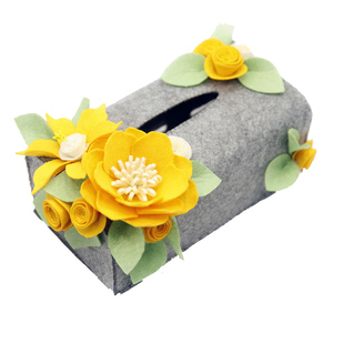 免裁剪春光明媚纸抽盒纸巾抽纸美悦不织布手工布艺diy材料包制作