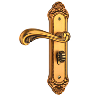 博斯顿家用欧式静音磁吸房门锁室内卧室门把手通用型古铜执手锁具