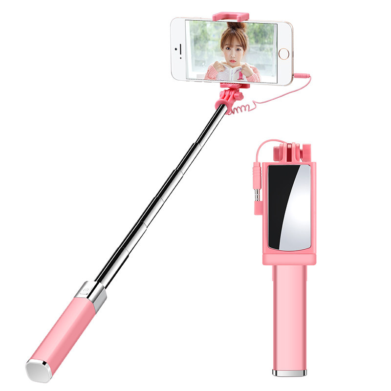 OPPO R11自拍杆R9 R7手机通用型A83线控A77 A57拍照神器自牌杆A37