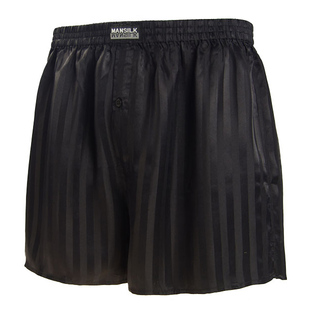 店庆 男士全真丝平角内裤 男式桑蚕丝阿罗裤