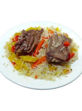 新疆特色羊肉两块肉抓饭两人份方便速食美食米饭要的多优惠包邮