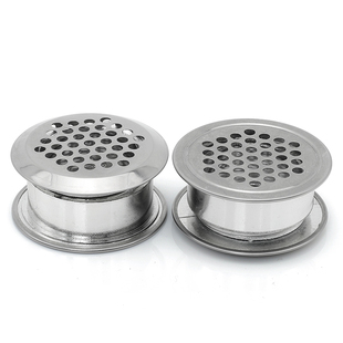 不锈钢透气孔盖双面出气孔塞鞋衣橱柜家具气孔厨房燃气煤气通风盖