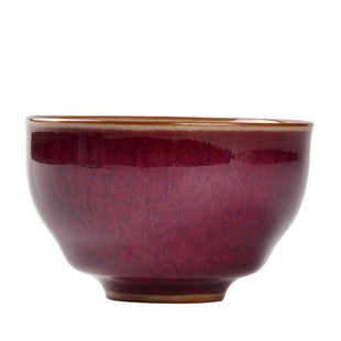 陶瓷茶具钧窑品茗杯汝瓷 家用功夫茶具套装 客厅主人杯便携茶杯子