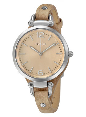 新款化石手表女款玫瑰金Fossil皮带石英女表ES3077ES3060ES2830