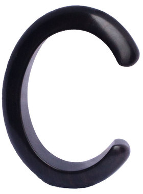 开口手镯忠之路黑檀木椭圆男女