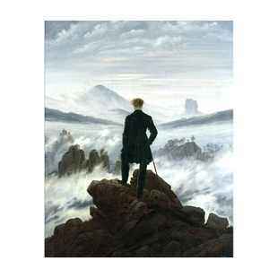 雾海上的旅人 漫游者 Friedrich 弗里德里希 浪漫主义大师装饰画