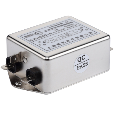 直流通用双节EMI电源滤波器12v24v48V110V过滤PLC纹波干扰SJD430D