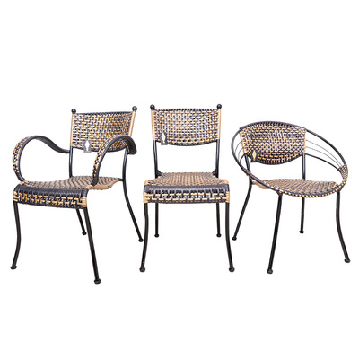 墨君休闲椅 舒乐椅 墨君大月亮椅 特大靠背 仿藤编仿藤编 餐椅