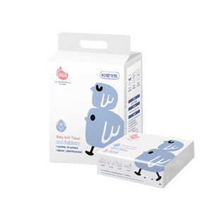 BBG柔纸巾40抽32包新生婴儿宝宝超柔抽纸天然保湿因子湿赋纸