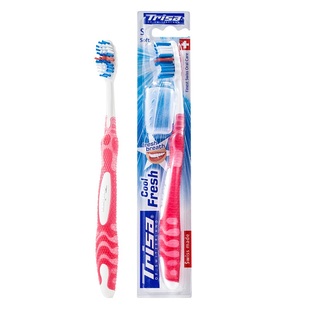 瑞士Trisa全能软毛牙刷全效灵动超白去渍护齿健龈炫洁舌苔刷清洁