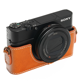 台湾TP适用于索尼RX100M5A M4 M3相机包手柄黑卡RX100iv保护皮套