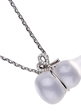 纯银天然如意葫芦挂件锁骨链