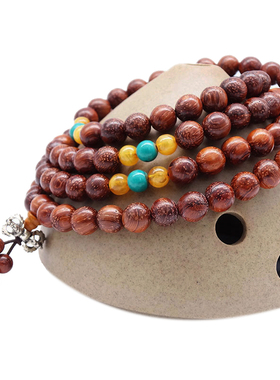 猫眼紫檀木佛珠手链包邮