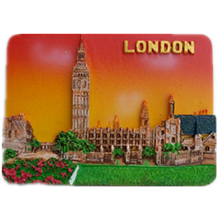 英国爱尔兰冰箱贴旅游纪念品伦敦大本钟泰晤士河剑桥大学3d立体