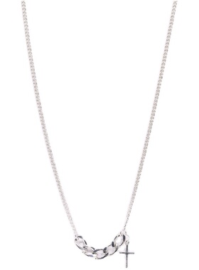 复古韩版毛衣链百搭十字架吊坠