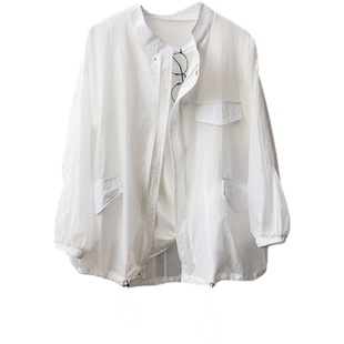 防晒衣女仙女2021夏季新款韩版百搭宽松透气短款超薄学生服外套潮